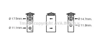 Расширительный клапан, кондиционер AVA QUALITY COOLING купить