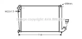 Радиатор, охлаждение двигателя AVA QUALITY COOLING купить