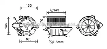 Электродвигатель, вентиляция салона AVA QUALITY COOLING купить