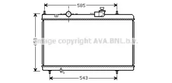 Радиатор, охлаждение двигателя AVA QUALITY COOLING купить