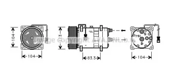 Компрессор, кондиционер AVA QUALITY COOLING купить