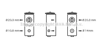 Расширительный клапан, кондиционер AVA QUALITY COOLING купить