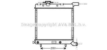Радиатор, охлаждение двигателя AVA QUALITY COOLING купить