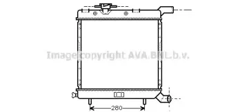 Радиатор, охлаждение двигателя AVA QUALITY COOLING купить