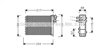 Теплообменник, отопление салона AVA QUALITY COOLING купить