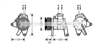 Компрессор, кондиционер AVA QUALITY COOLING купить