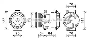 Компрессор, кондиционер AVA QUALITY COOLING купить