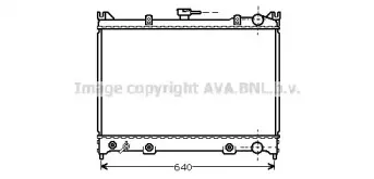 Радиатор, охлаждение двигателя AVA QUALITY COOLING купить