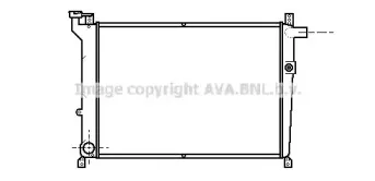 Радиатор, охлаждение двигателя AVA QUALITY COOLING купить