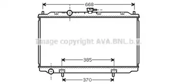Радиатор, охлаждение двигателя AVA QUALITY COOLING купить