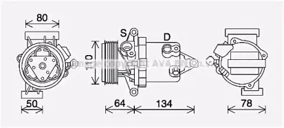 Компрессор, кондиционер AVA QUALITY COOLING купить