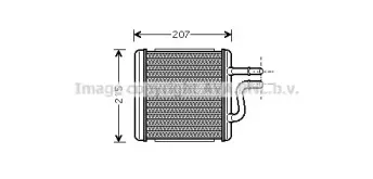 Теплообменник, отопление салона AVA QUALITY COOLING купить