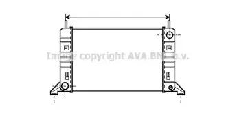 Радиатор, охлаждение двигателя AVA QUALITY COOLING купить