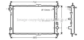 Радиатор, охлаждение двигателя AVA QUALITY COOLING купить