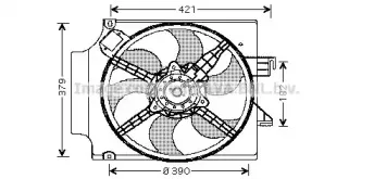 Вентилятор, охлаждение двигателя AVA QUALITY COOLING купить