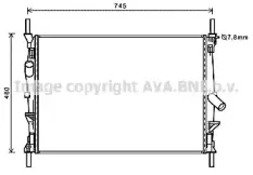 Радиатор, охлаждение двигателя AVA QUALITY COOLING купить