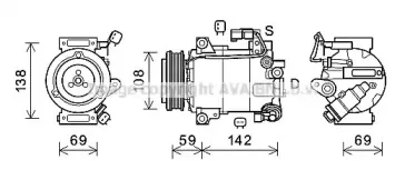 Компрессор, кондиционер AVA QUALITY COOLING купить