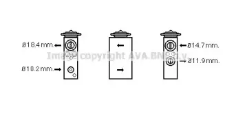 Расширительный клапан, кондиционер AVA QUALITY COOLING купить