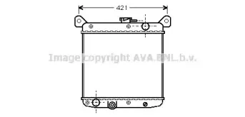 Радиатор, охлаждение двигателя AVA QUALITY COOLING купить