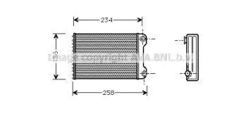 Теплообменник, отопление салона AVA QUALITY COOLING купить