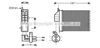 Теплообменник, отопление салона AVA QUALITY COOLING купить