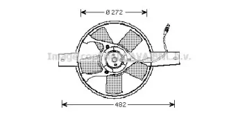 Вентилятор, охлаждение двигателя AVA QUALITY COOLING купить