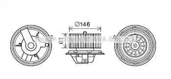 Электродвигатель, вентиляция салона AVA QUALITY COOLING купить