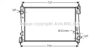 Радиатор, охлаждение двигателя AVA QUALITY COOLING купить