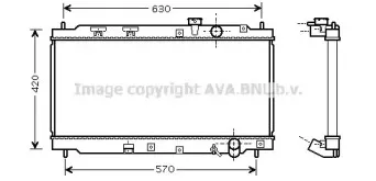 Радиатор, охлаждение двигателя AVA QUALITY COOLING купить