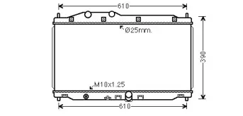 Радиатор, охлаждение двигателя AVA QUALITY COOLING купить