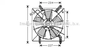 Вентилятор, охлаждение двигателя AVA QUALITY COOLING купить