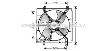 Вентилятор, охлаждение двигателя AVA QUALITY COOLING купить