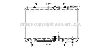 Радиатор, охлаждение двигателя AVA QUALITY COOLING купить