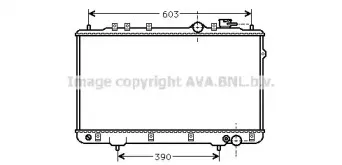 Радиатор, охлаждение двигателя AVA QUALITY COOLING купить