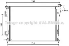 Радиатор, охлаждение двигателя AVA QUALITY COOLING купить