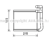 Теплообменник, отопление салона AVA QUALITY COOLING купить