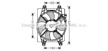 Вентилятор, охлаждение двигателя AVA QUALITY COOLING купить