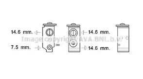 Расширительный клапан, кондиционер AVA QUALITY COOLING купить