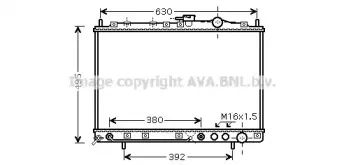 Радиатор, охлаждение двигателя AVA QUALITY COOLING купить
