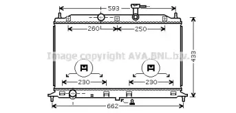 Радиатор, охлаждение двигателя AVA QUALITY COOLING купить