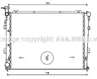 Радиатор, охлаждение двигателя AVA QUALITY COOLING купить