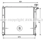 Радиатор, охлаждение двигателя AVA QUALITY COOLING купить