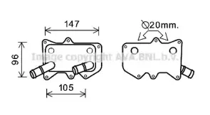 масляный радиатор, двигательное масло AVA QUALITY COOLING купить