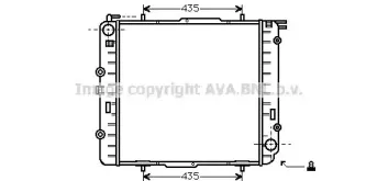 Радиатор, охлаждение двигателя AVA QUALITY COOLING купить