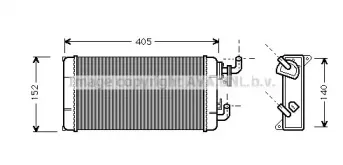 Теплообменник, отопление салона AVA QUALITY COOLING купить