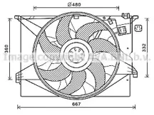 Вентилятор, охлаждение двигателя AVA QUALITY COOLING купить