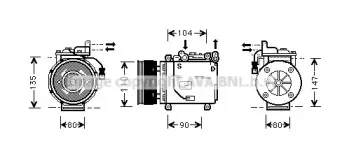 Компрессор, кондиционер AVA QUALITY COOLING купить