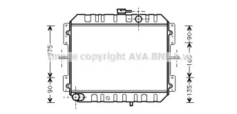 Радиатор, охлаждение двигателя AVA QUALITY COOLING купить