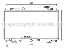 Радиатор, охлаждение двигателя AVA QUALITY COOLING купить