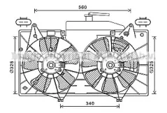 Вентилятор, охлаждение двигателя AVA QUALITY COOLING купить